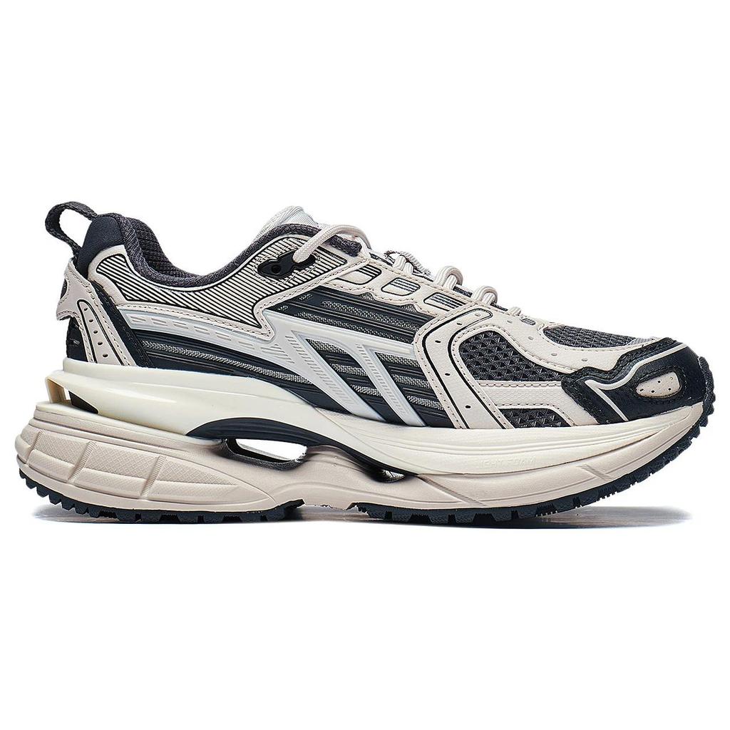 New LiNing Comet 5 Anti Slip Wear Resistant Low Top Sports Casual Shoes Women's Black Gray AGLT026-2
