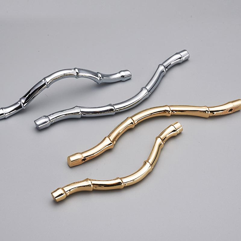 1pc New Design Bright Gold Cabinet Door Knobs and Handles Zinc Alloy Wardrobe Drawer Pulls Fashion Furniture Handle Hard