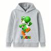 Kids Boys Girls Casual Hoodie, Cute Dinosaur Character Print Long Sleeve Pullover Sweatshirt for Children Daily Wear
