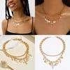 Cross Necklace Pendant For Women With Heart Shape Alloy Choker Jewelry Summer