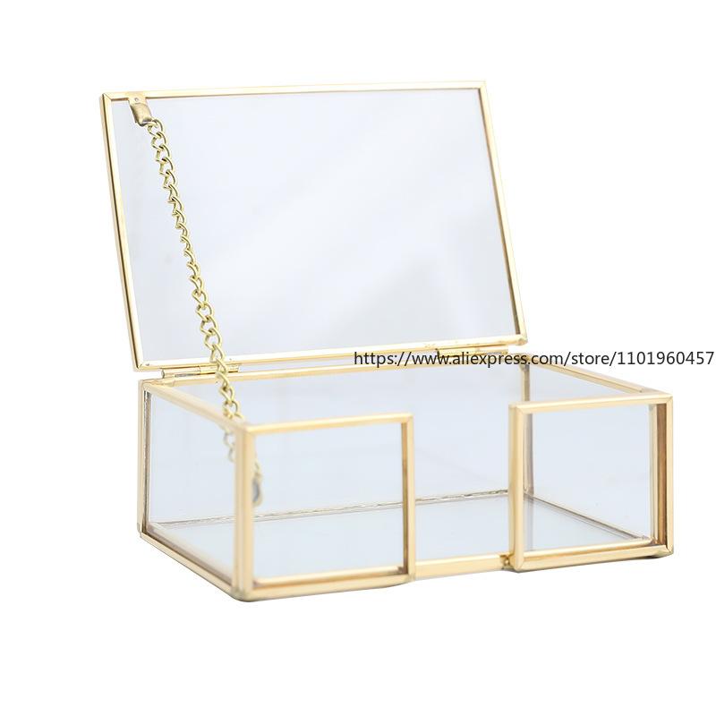 Desktop Business Card Box, Business Card Holder, Desktop Metal Brass, Personalized Glass Business Card Holder, Creative