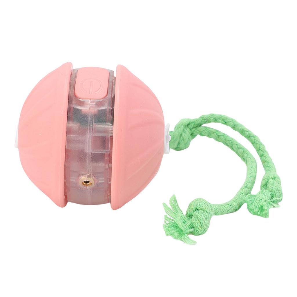 Interaktiver Katzenspielzeugball Automatisch Bewegend Werfend Rollend Haustier Smartball mit Seil für Hundespiel