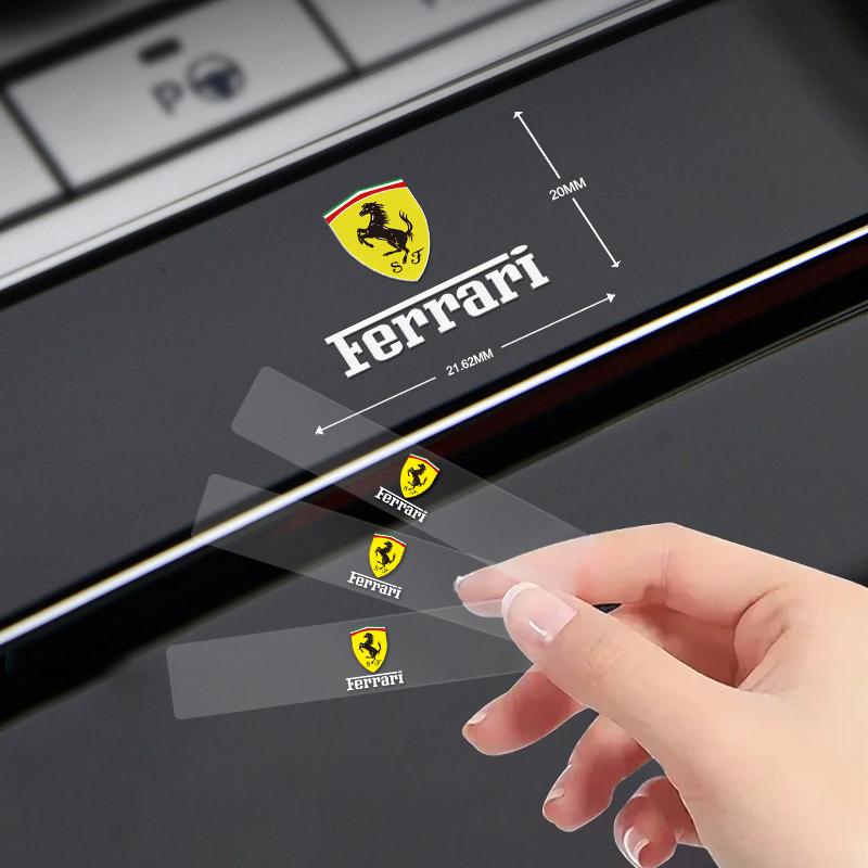 Car Interior Emblem Sticker Accessories for Ferrari SJ Roma Spider SF90 Portofino F8 Competizione Purosangue LaFerrari Daytona HS9
