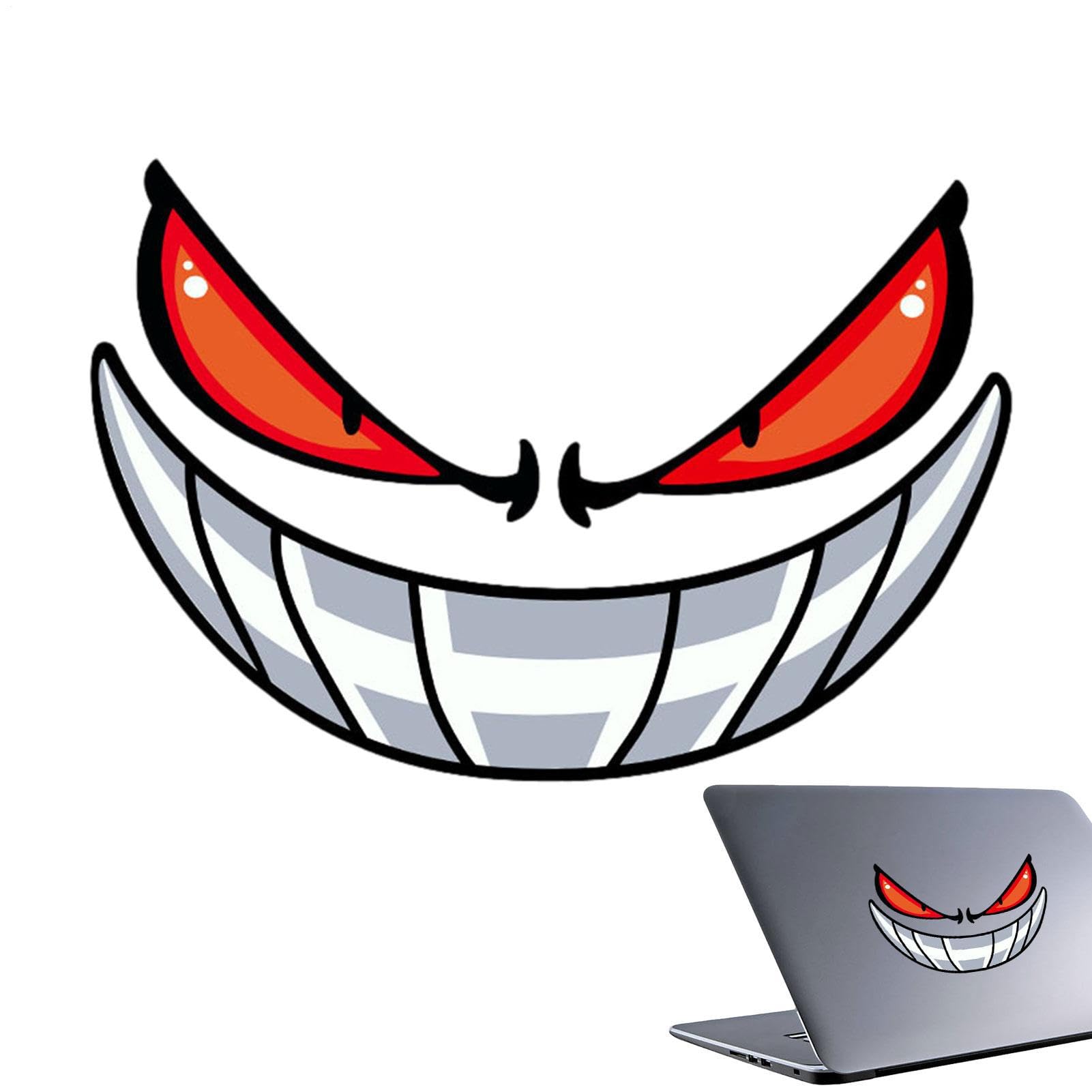 

Наклейка на автомобиль Мотоциклетная светоотражающая наклейка Водонепроницаемая наклейка Никогда не выцветает Смешная наклейка со злым глазом Скрывает 30X20cm