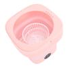 Folding Washing Machine Sakura Pink 8L 3 Modes with Drainage Basket Foldable Underwear Washer