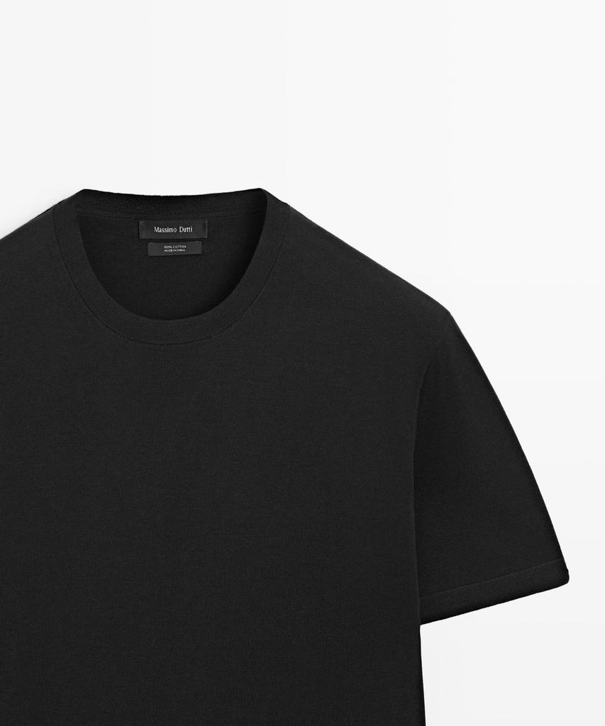 Masimodutti Cotton Knit T-Shirt