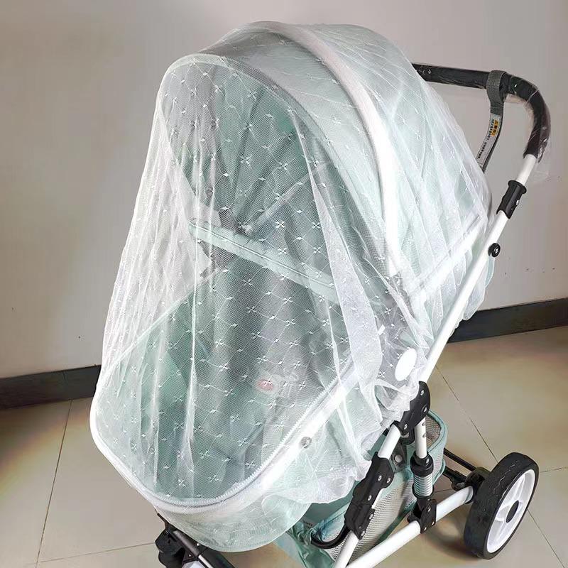 Full Cover Mosquito Net For Baby Stroller, Breathable Mesh Drawstring Mosquito Net For Baby Cradle Crib, Stroller, Cradle