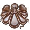 1Pc Wood Furnishings Snacks Personalized Cooked Food Platter Fun Fruit Home Decorative Octopus Shape Kitchen