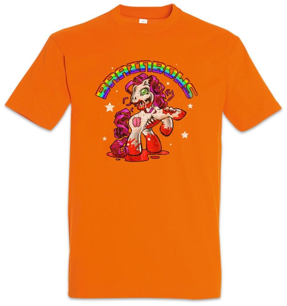 

Brainbows I T-Shirt Unicorn Zombie Brains Fun Geek Nerd Unicorns Zombies Brain XL
