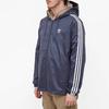 Adidas Originals Trefoil Logo Hooded Jacket Men Outerwear Blue HB9491