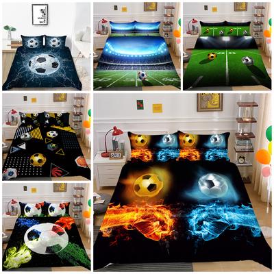 Football Match Home Bedding Set Quilt Cover Pillow Case Home Bedding Set AU/EU/US Full Size Single/Double Bed