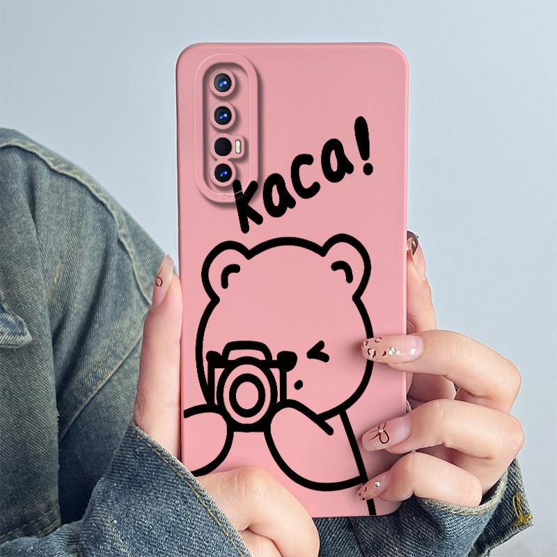 For OPPO Find X2 Neo / Reno3 Pro 5G Phone Case Cover CPH2009 Silicone Sweet Painted Cartoon Funda Lovely Printed Coque Casing