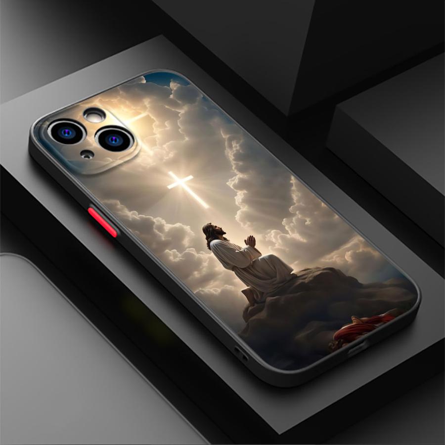 Case for iPhone 17 Pro Max 13 Mini 16 Plus 14 11 X XS XR 15 17P 16P 12 7 8 SE Air Funda Back Phone Cover Jesus Design Combining
