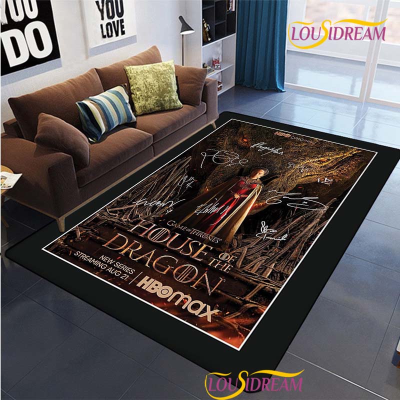 Dragon Of Game Carpet for Living Room Bedroom Rug Kitchen KidsDoor Unslip Floor Mat Birthday Gift Photography Props Alfombra Rug