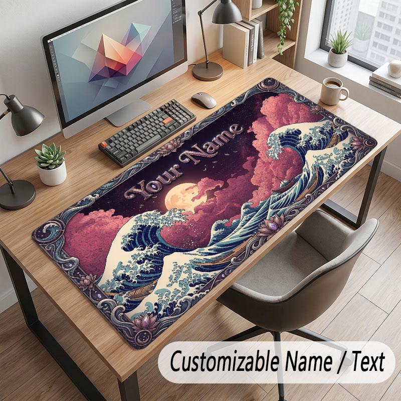 Oktopus Meeresleben Thema Benutzerdefiniertes Mauspads Personalisierter Druck Name Text Schreibtischmatte Für Zuhause Büro Tischdekoration