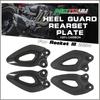 Real Carbon Fiber Motorcycle Heel Guard Rearset Plate Foot Peg Protector 1 Pair For Triumph Rocket III 2020-2021