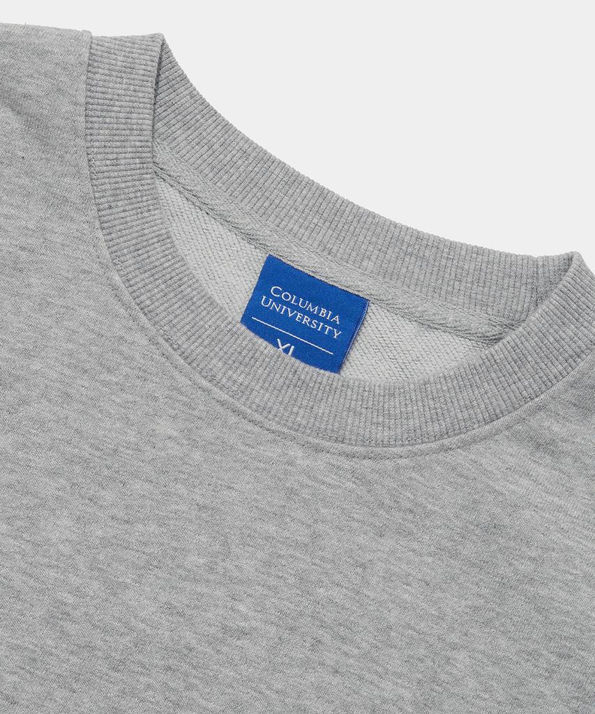 COLUMBIA UNIVERSITY Cu Arch Terry Crew Neck_Melange Gray