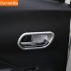 Carmilla Interior Car Door Handle Bowl Frame Trim Cover Molding Stickers for Nissan Kicks 2016 - 2021 Accessories Car Styling