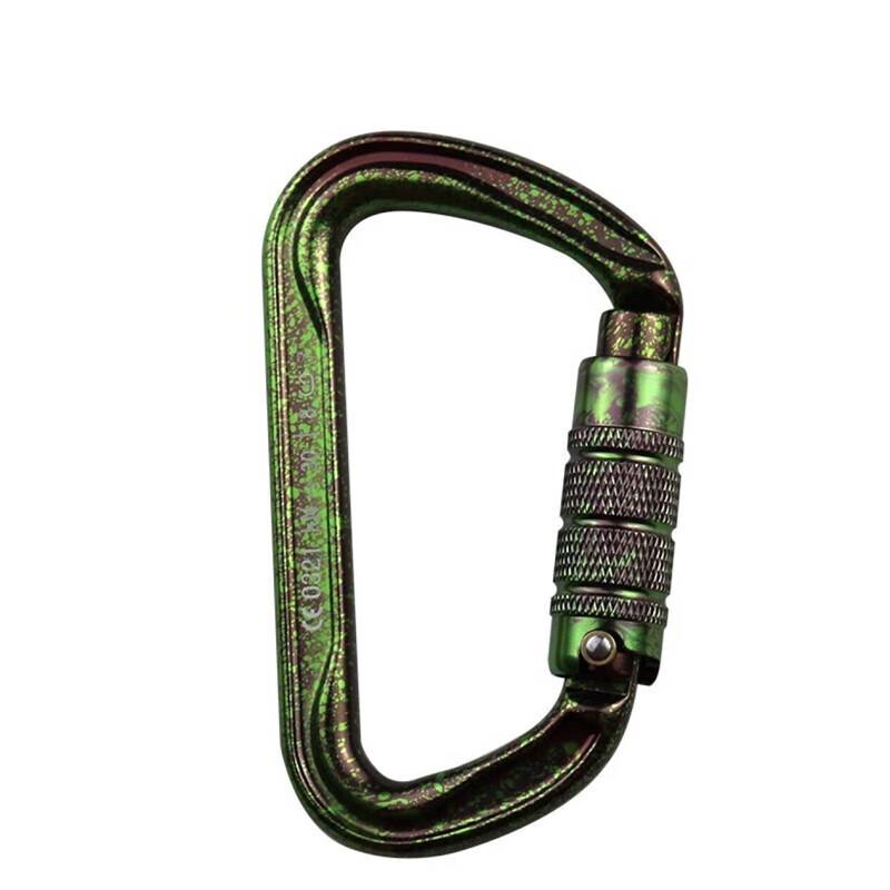 Ying Hui Three-Stage Camouflage Auto-Lock D-Shape Carabiner