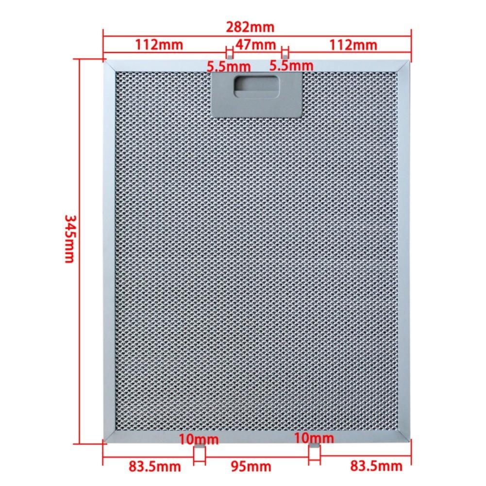 For TEKA DBB90 Range Hood Grease Filter 345x282mm Aluminum Metal Mesh Kitchen Air Quality Parts Accessories Replacement
