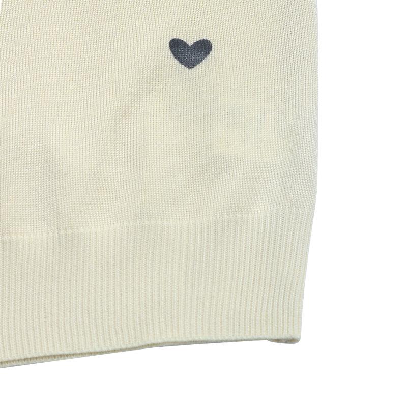 Damenstrickwaren: Herbst Minimalistischer Stil Herz Rundhals-Pullover