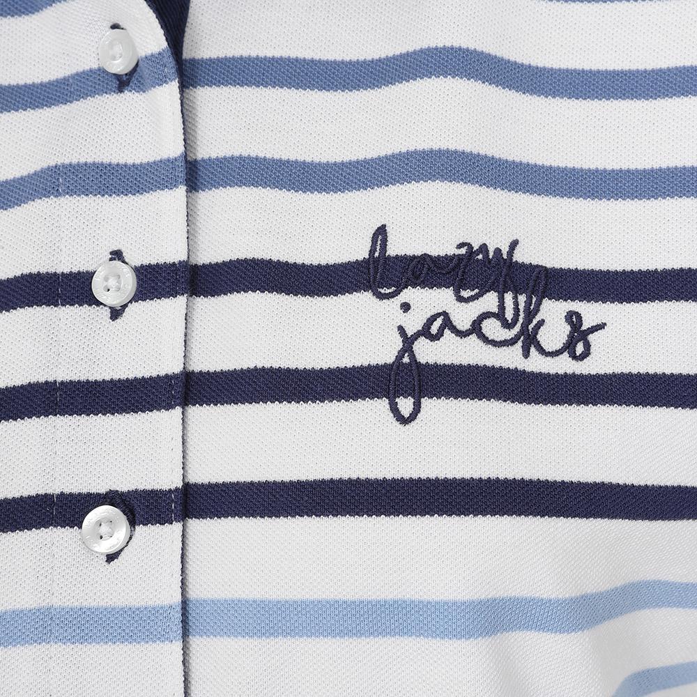 Lazy Jacks Womens/Ladies Stripe Polo Shirt
