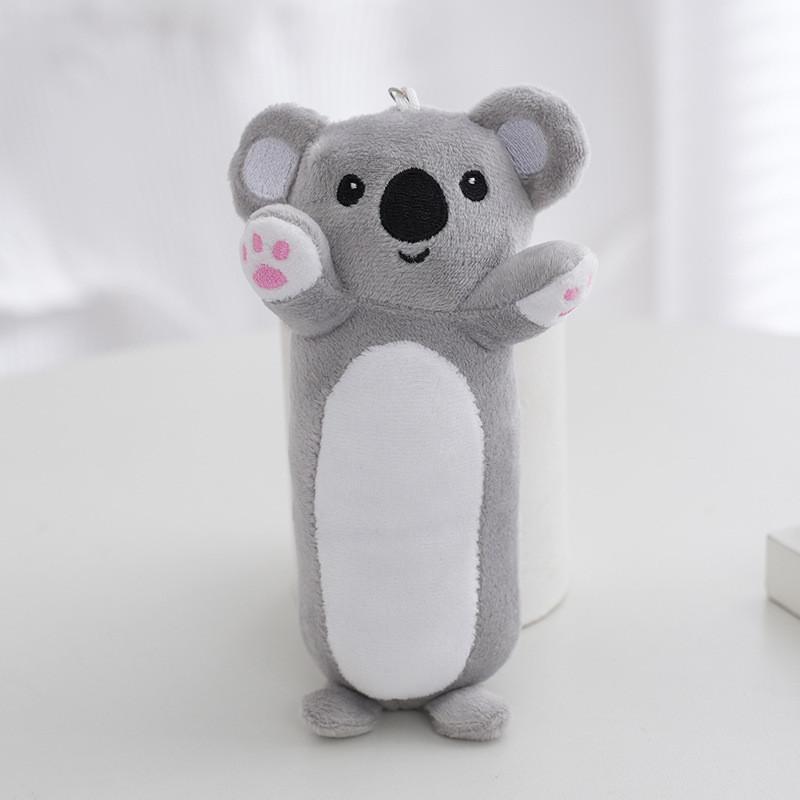 Adorable Koala Plush Toy Pillow Cozy Long Cylinder Stuffed Animal Doll Gift