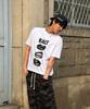 AMOU Kalt Lips Half T-Shirts White