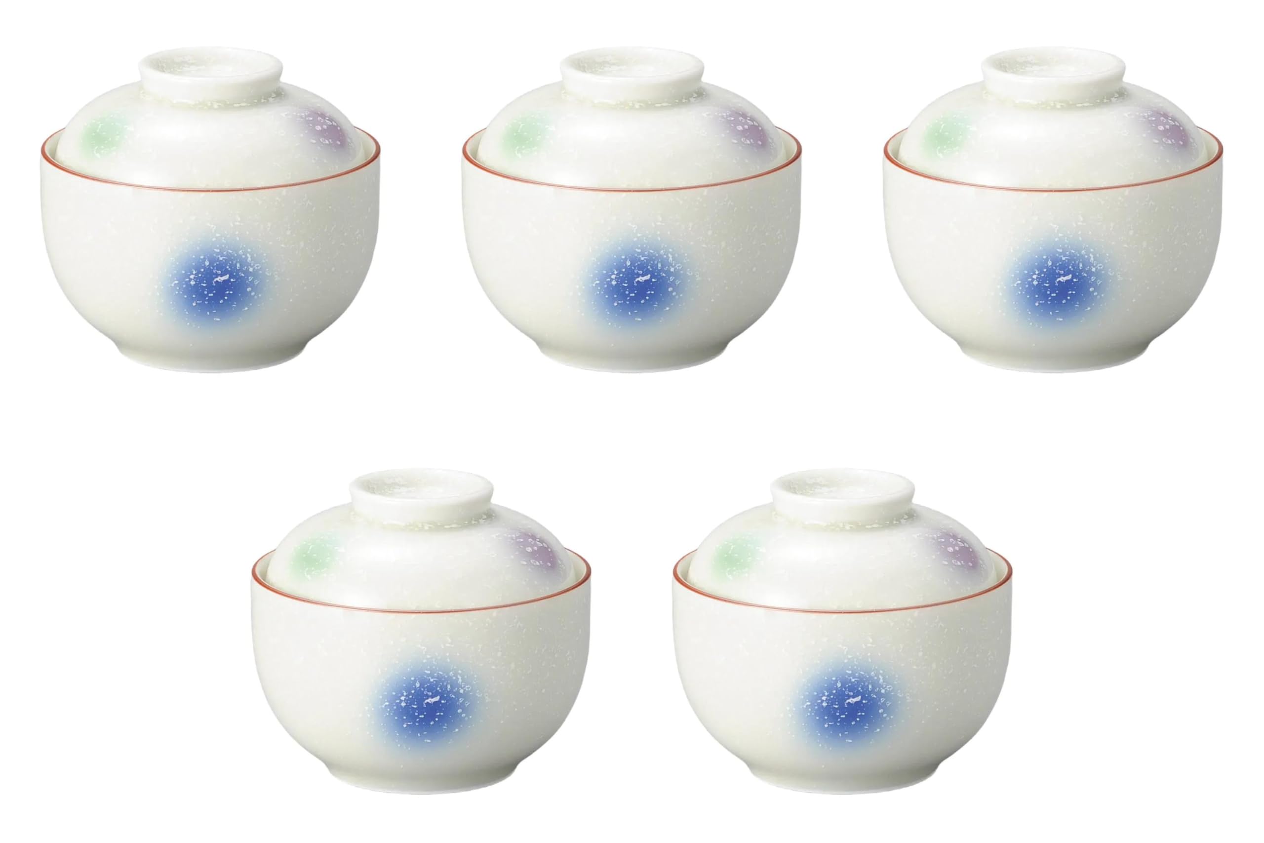 

Set of 5 Blown Small Simmered Bowls x Simmered Bowls Setomonohonpo Three-Color [9.8 8.2 cm]