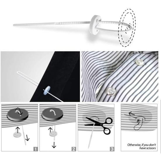 30Pcs Quick Button Repair Fixed Tool Needleless Sewing DIY Handmade Ornament