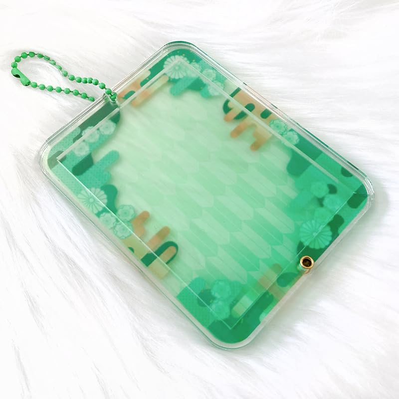 Acrylic Frame Trading Cards and Acrylic Perfect for Anime Anime Goods Storage and Oshikatsu Goods [Japanese Style] [For Stands] Green, Otaku, Fans,