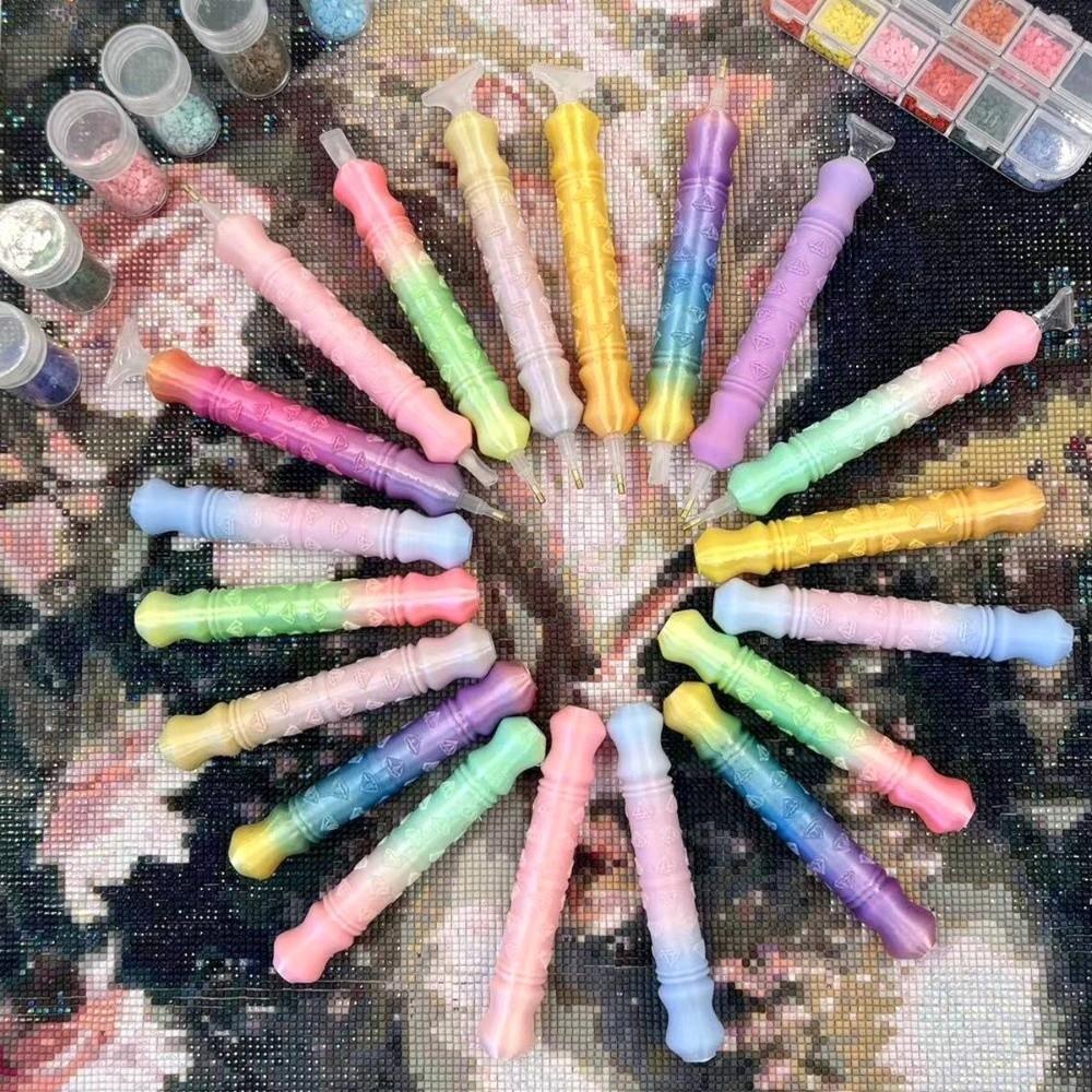 Replacement Pen Heads 5D Diamond Painting Pen Kit Embroidery DIY Craft Diamond Painting Tool with 5 Multifunctional Pen Tips