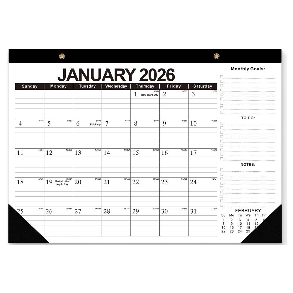 Spacious Hanging Calendar Creative Monthly Planner Calendar 18-Month Calendar  Family Planning