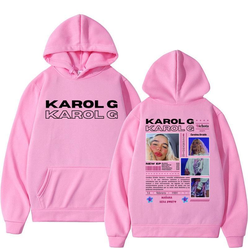 Singer Karol G Bichota Y2k Hoodies Hip Hop Manana Sera Bonito Tracksuit Men Women Casual Harajuku Loose Warm