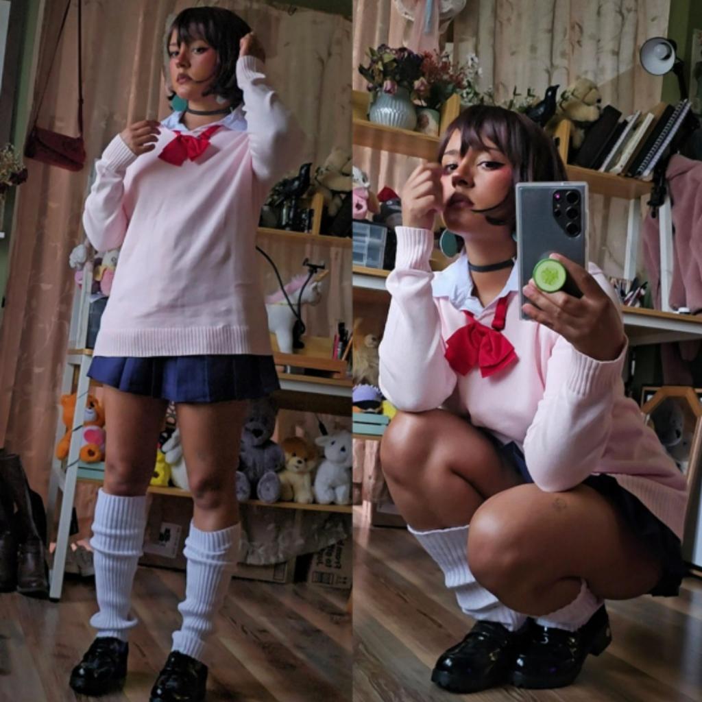 Momo Ayase Cosplay Costume Anime Dan Da Dan perruque Cos Costume écolière uniforme jupe tenues féminines
