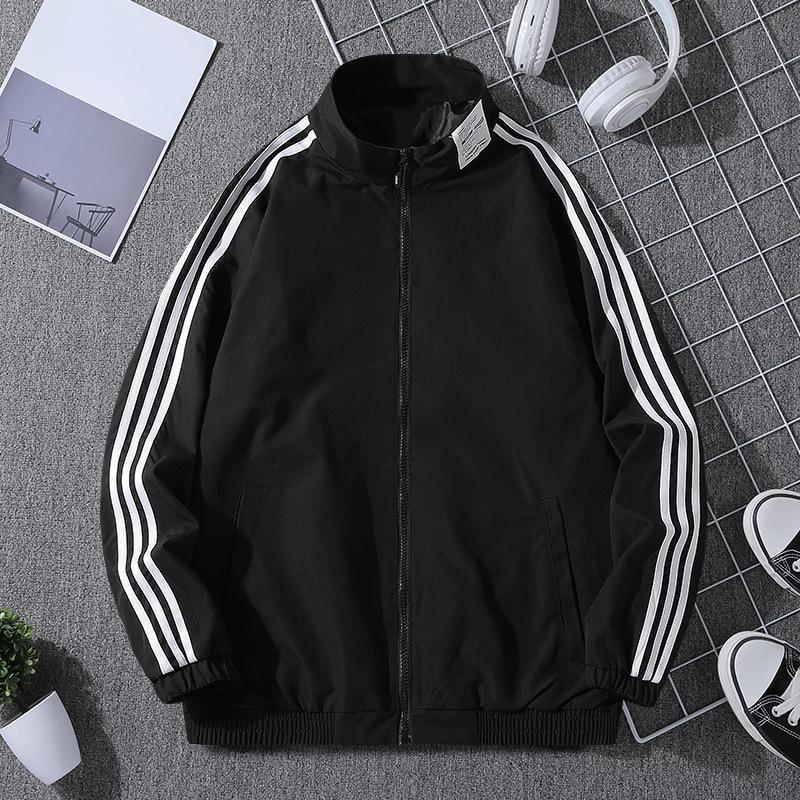 New Casual Jacket Men's Jacket Spring and Autumn Tooling Loose Youth Stand-up Collar Top Jacket Baseball Uniform