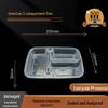 Disposable 3-Compartment Microwavable Food Containers