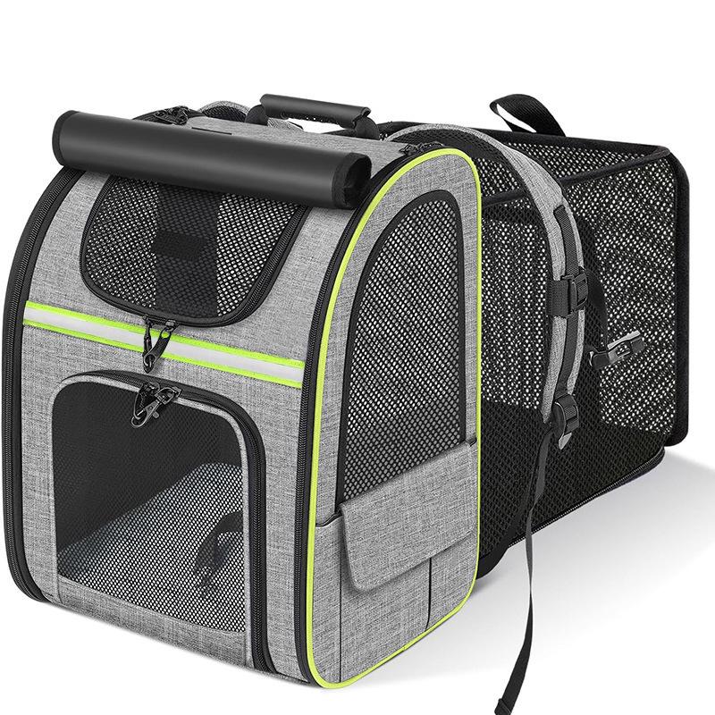 Portable Expandable Cat Carrier: Breathable, Foldable, Large Capacity for Cross-Border E-commerce