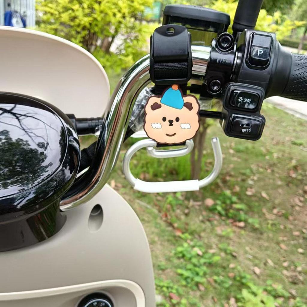Cartoon Electric Scooter Hook: Universal, Strong, Storage Solution for Scooters, Motorcycles, and Strollers