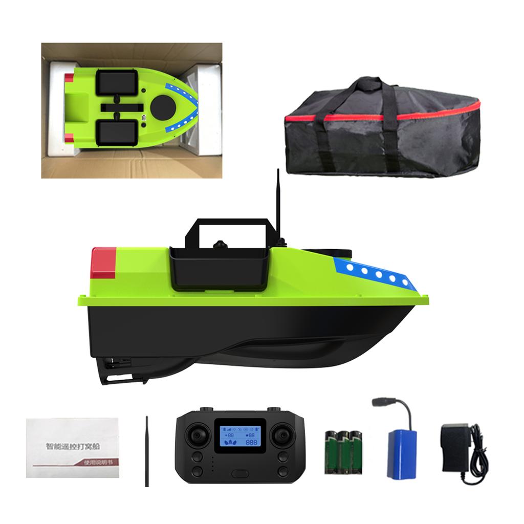 GPS Fishing Bait Boat with 7 Colors LED Light Remote Control 500M Range 12000mah