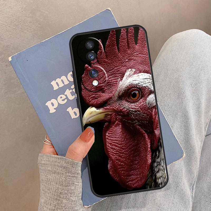 Cock Rooster Chicken Case For Honor Magic 8 7 6 5 Pro Cover For Honor 400 200 X9c X9b X9a X8a X8b 50 70 90 Lite