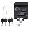 RV Door Lock Black Plastic High Strength Heat Proof Motorhome Entrance Door Lock for Trailers