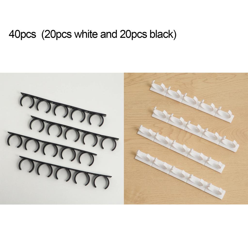 20/40 szt. Stojak do przechowywania w kuchni Stojak do przechowywania słoików z przyprawami Prosty klips do butelek Montowany na ścianie Stojak na butelki z przyprawami Uchwyt na składniki