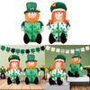 Saint Patricks Day Gnome Plush Doll Leprechaun Green Tomtes Scandinavian Dwarfs Patricks Day Decoration Kids Toy Gift