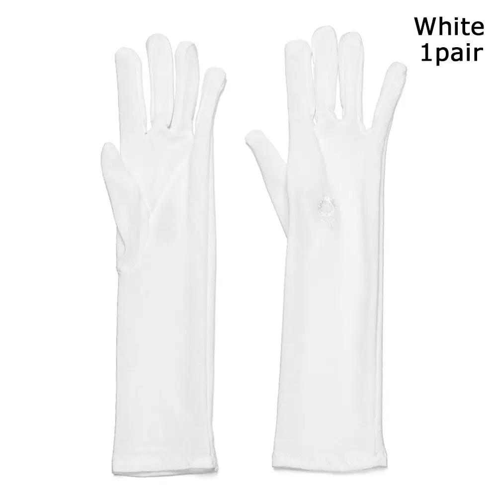 Mid-long Sunscreen Gloves for Women Summer Spring Lady Stretch Anti UV Slip Resistant Driving Gloves Breathable Thin Gloves