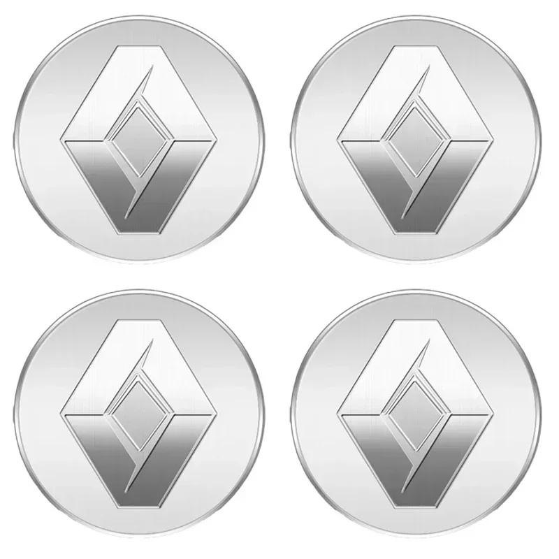 2026 Hot For Renault Hub Caps 4pcs 56mm Car Wheel Center Hub Cap Badge Emblem Decal Wheel Sticker For Renault Megane 2 Twingo Cl