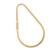Brass Screw Lock Carabiner Clip Hook Keychain Key Ring DIY Gift (Drop)