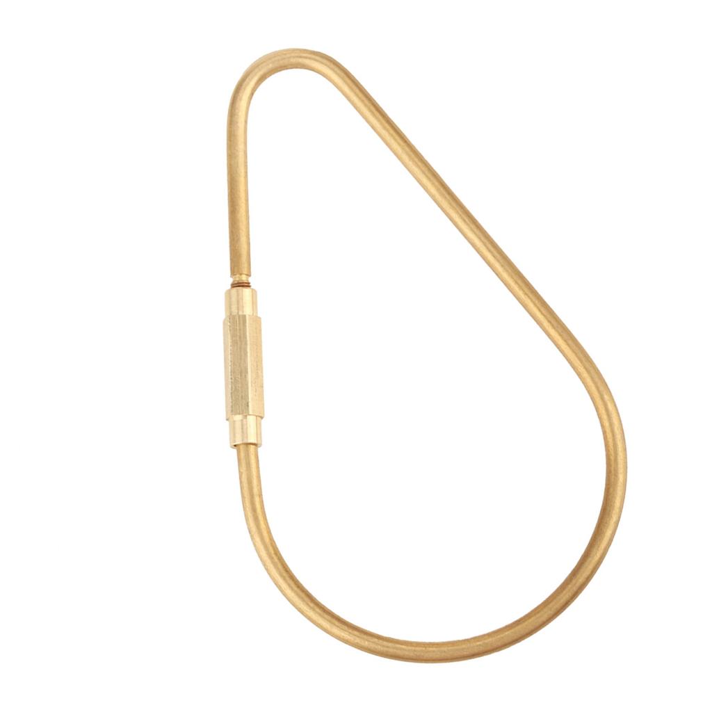 Brass Screw Lock Carabiner Clip Hook Keychain Key Ring DIY Gift (Drop)