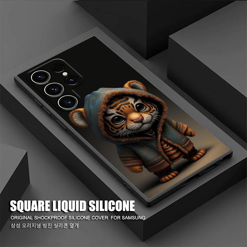Duck Dog Frog Tiger Monkey Cartoon S26Ultra Case For Samsung Galaxy S26 S25 S24 S23 S20 S21 FE S22 Ultra Plus Soft Phone Cover