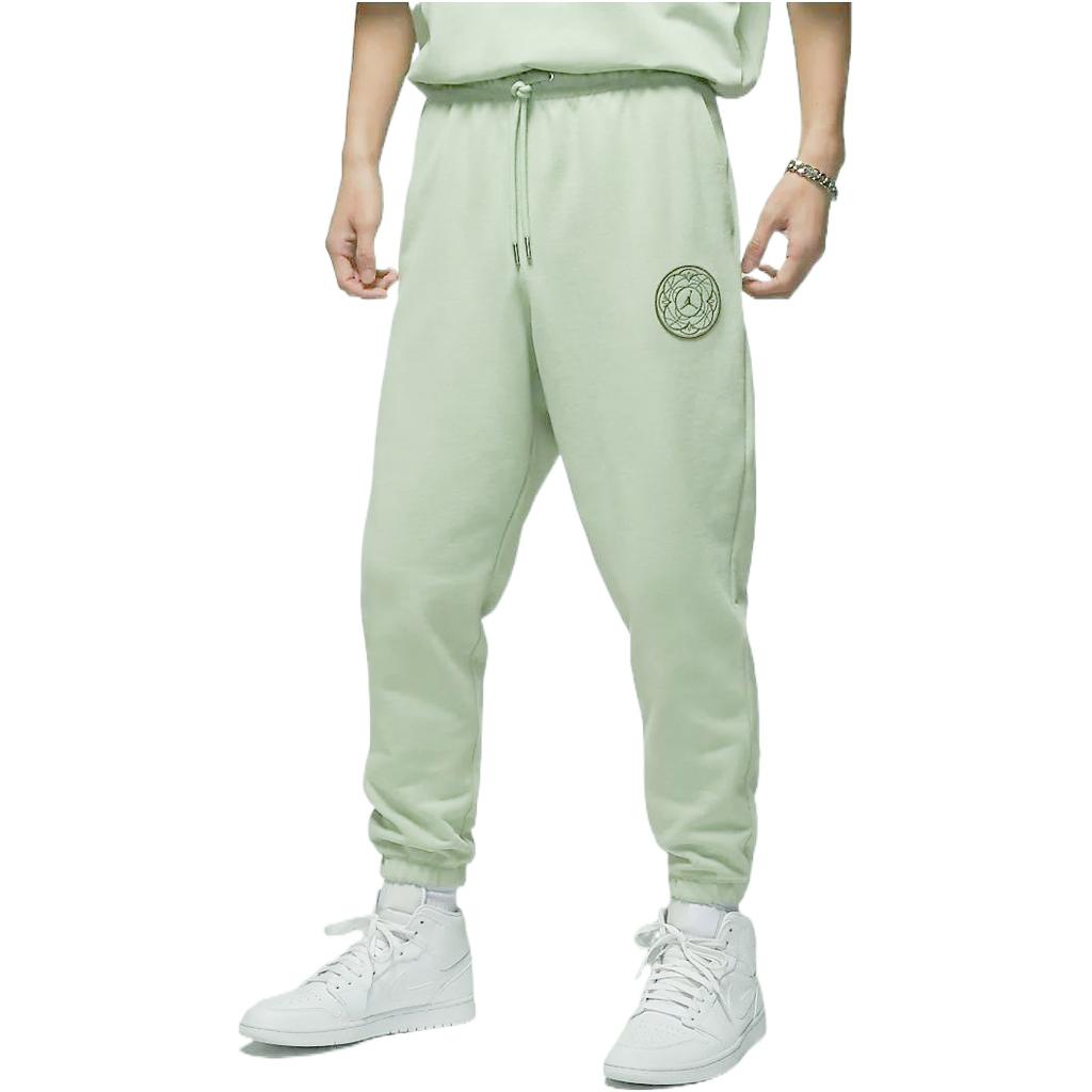 Jordan CNY Knitted Sweatpants Men's Green Moderate Cuffed Pants FB1454-343